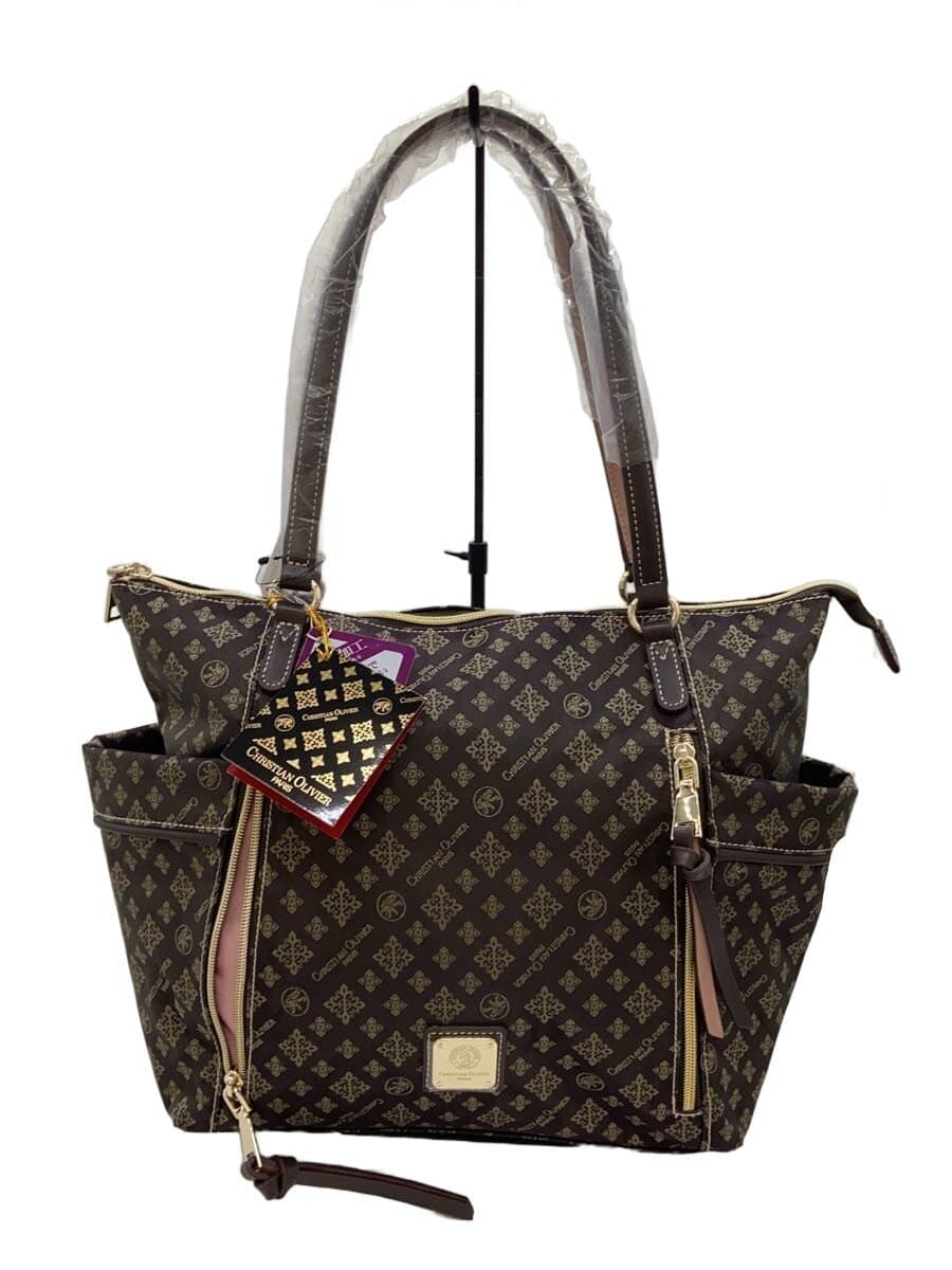 CHRISTIAN OLIVIER Tote Bag BRW All Over Pattern