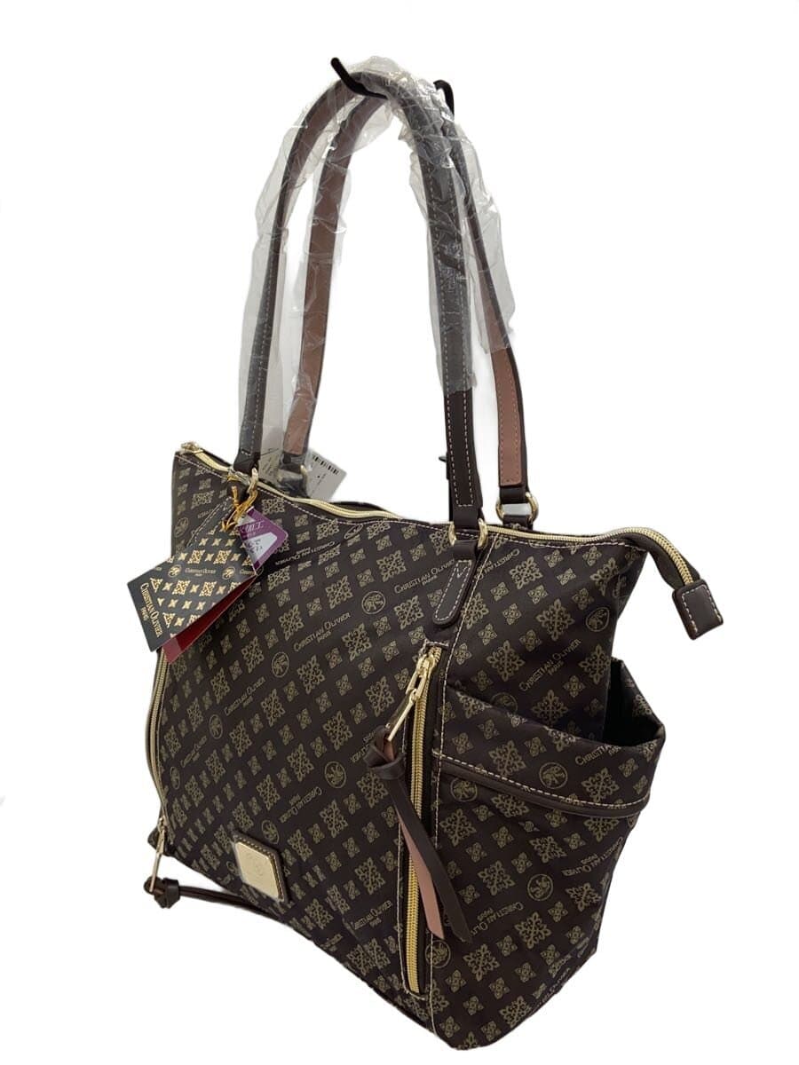 CHRISTIAN OLIVIER Tote Bag BRW All Over Pattern 2