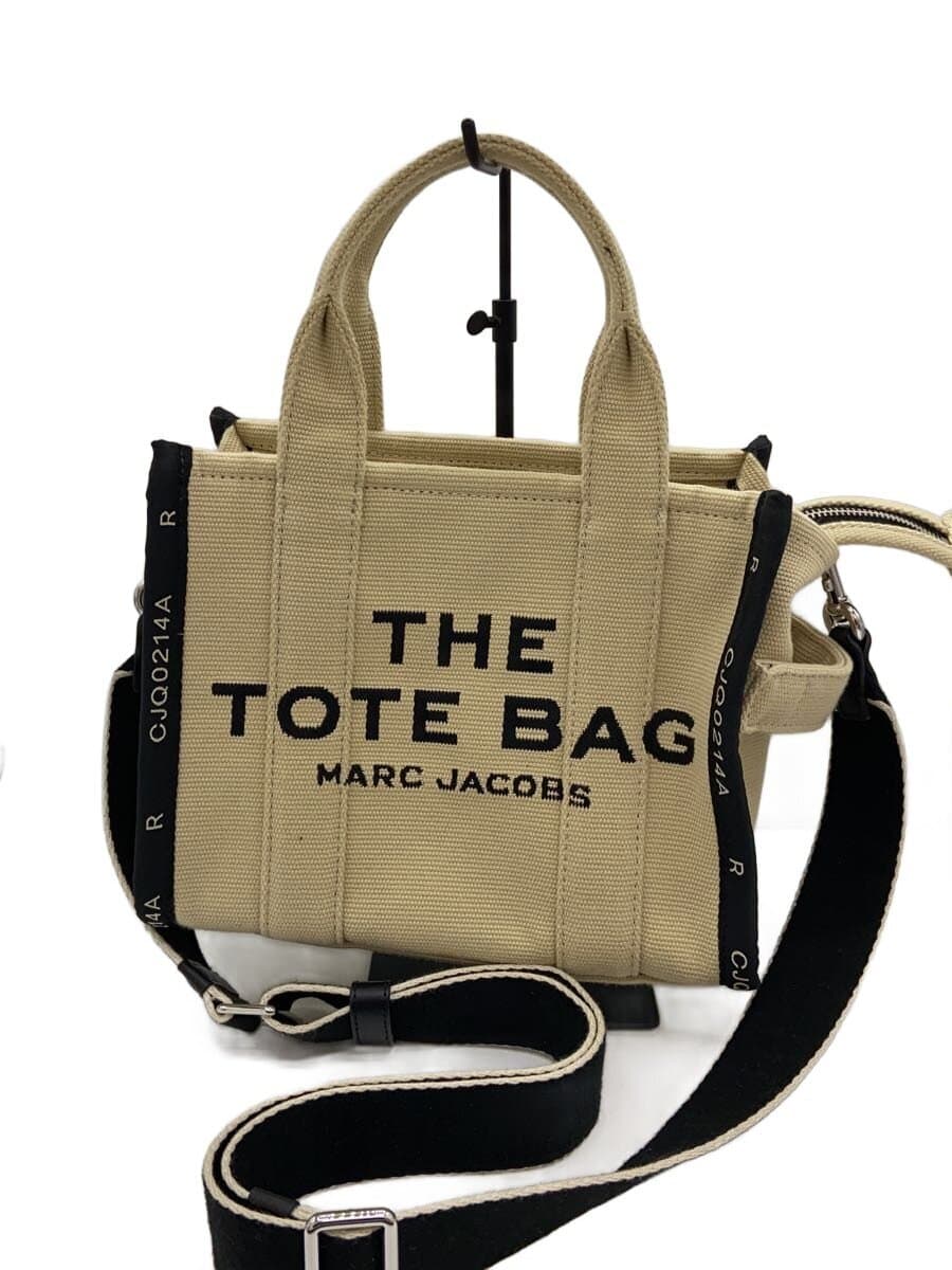 MARC JACOBS The Jacquard Tote Bag Small BEG Solid M0017025