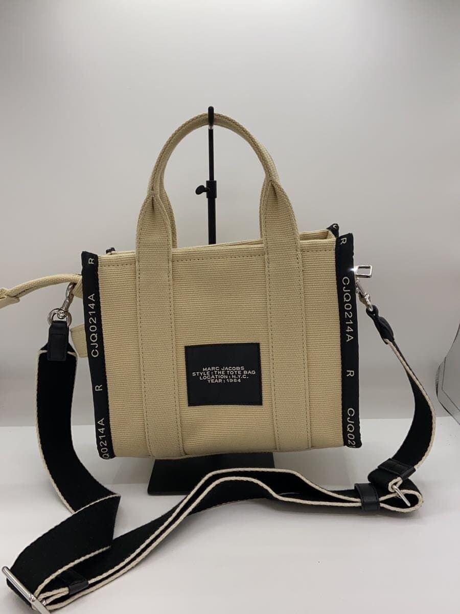 MARC JACOBS The Jacquard Tote Bag Small BEG Solid M0017025 3