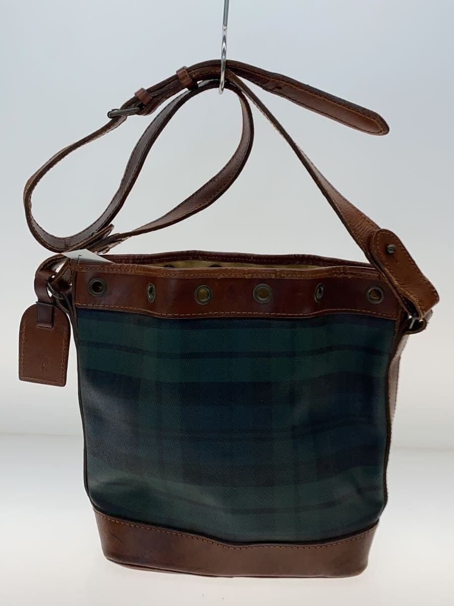 POLO RALPH LAUREN Black Watch Shoulder Bag -- GRN Check 3