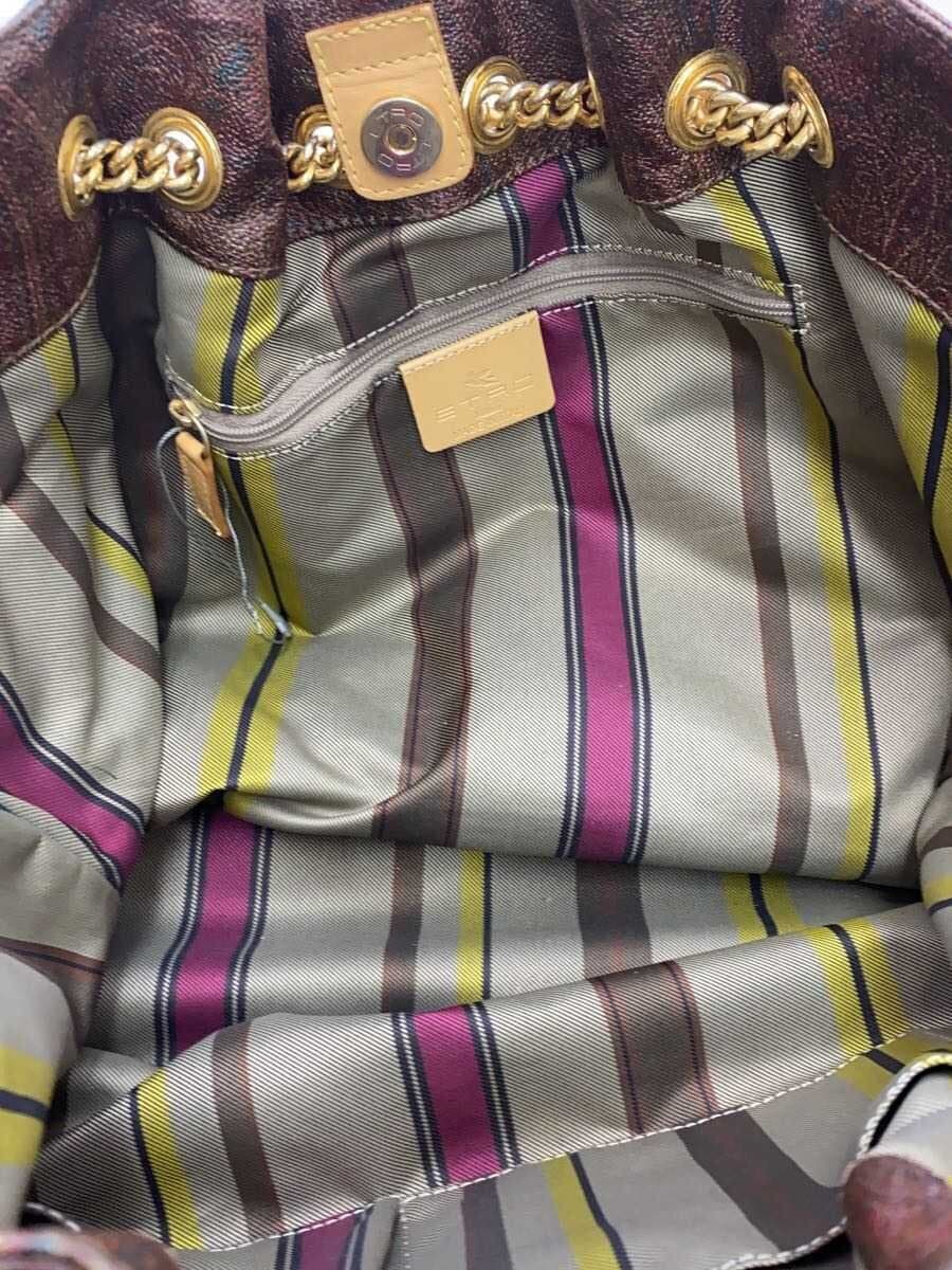 ETRO Shoulder Bag PVC Multicolor Paisley 6