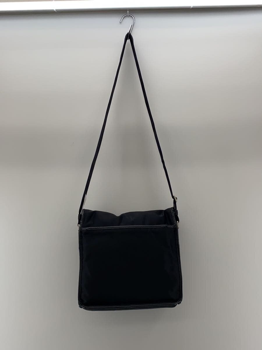 PRADA shoulder bag nylon black has corner wear 3