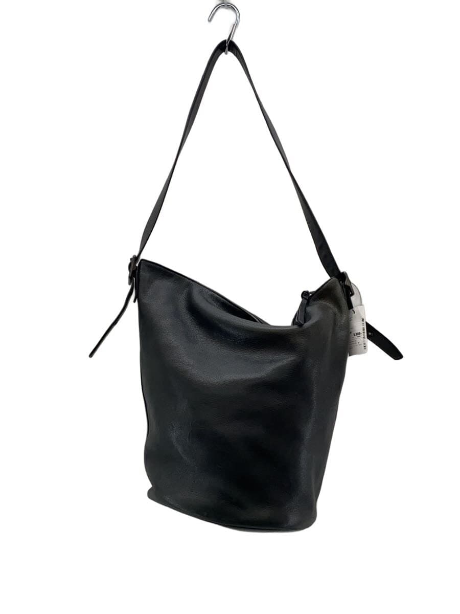COACH Shoulder Bag Leather Black
