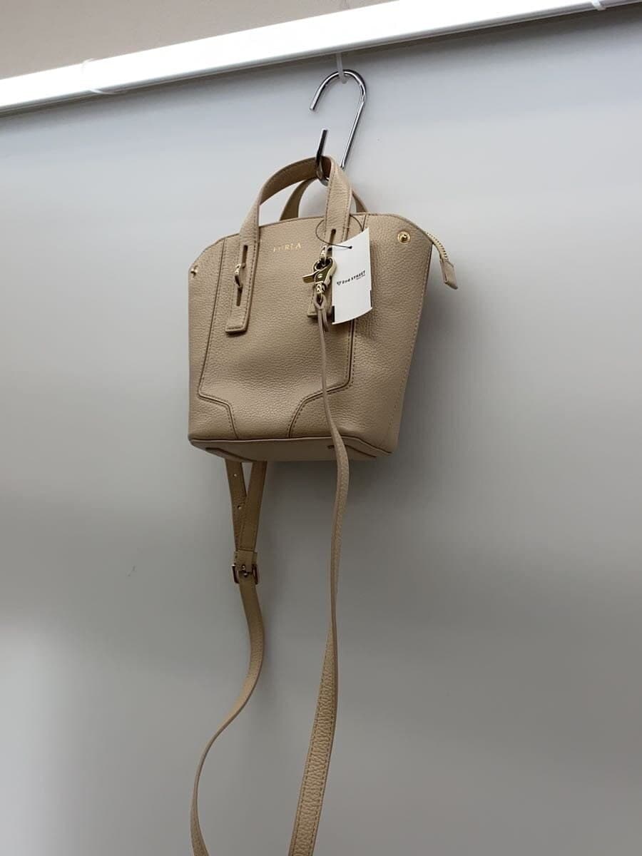 FURLA Shoulder Bag Leather BEG 2