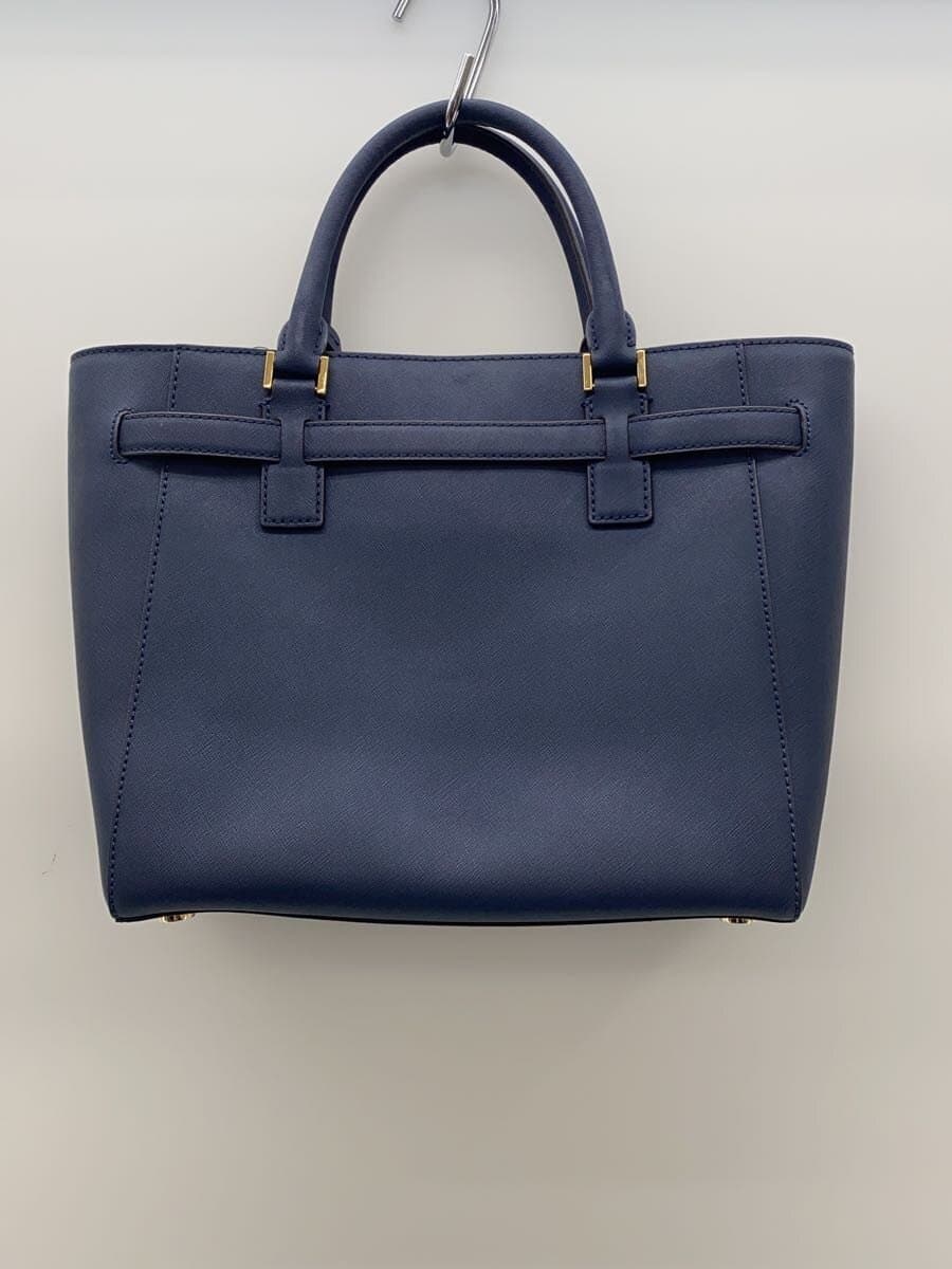 MICHAEL KORS Handbag Leather NVY Solid 35F7GHXT3L 3