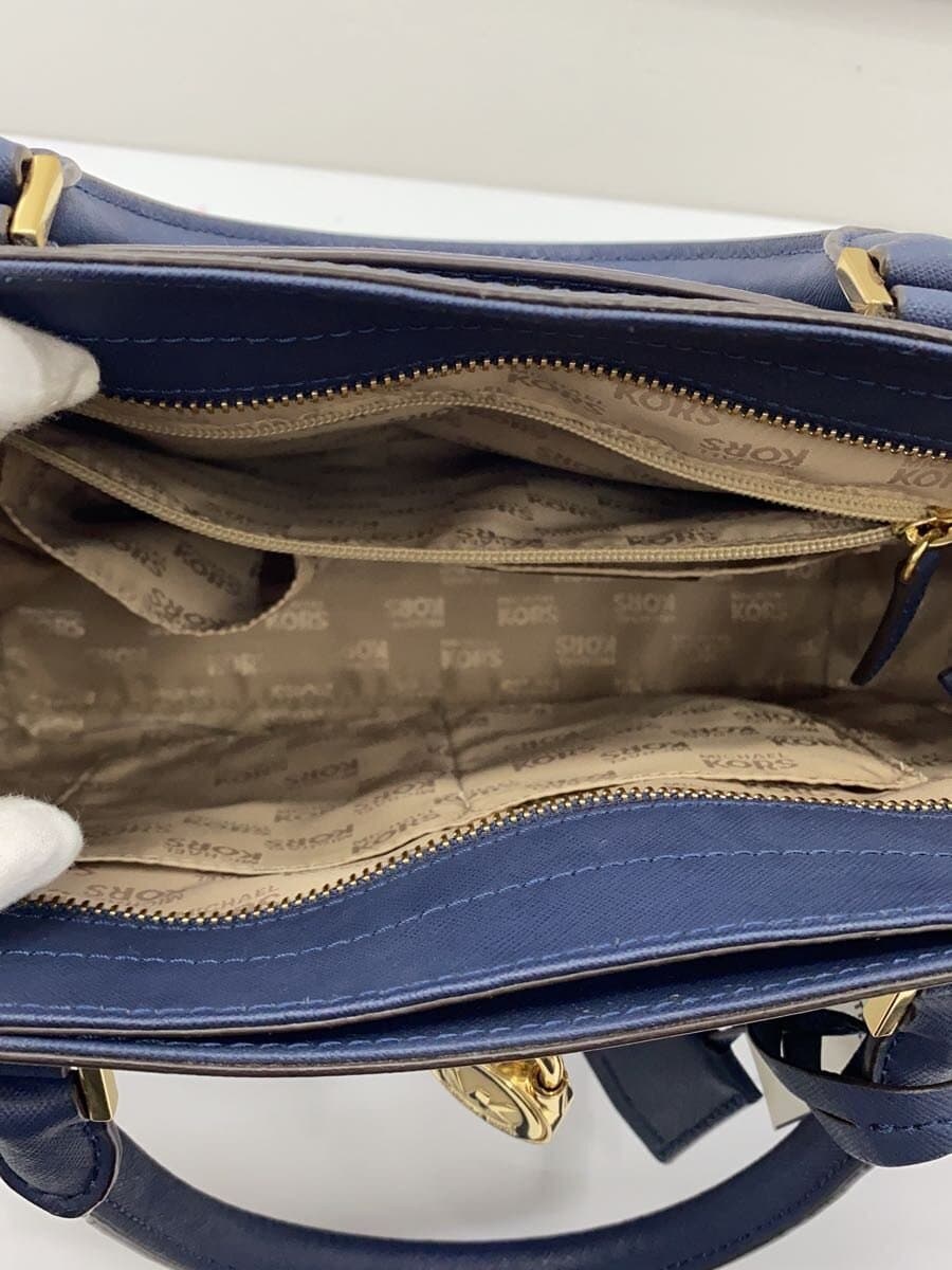 MICHAEL KORS Handbag Leather NVY Solid 35F7GHXT3L 6