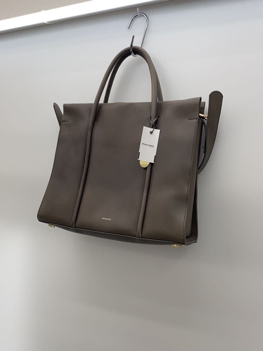 SKAGEN Tote Bag Leather GRY Solid 2