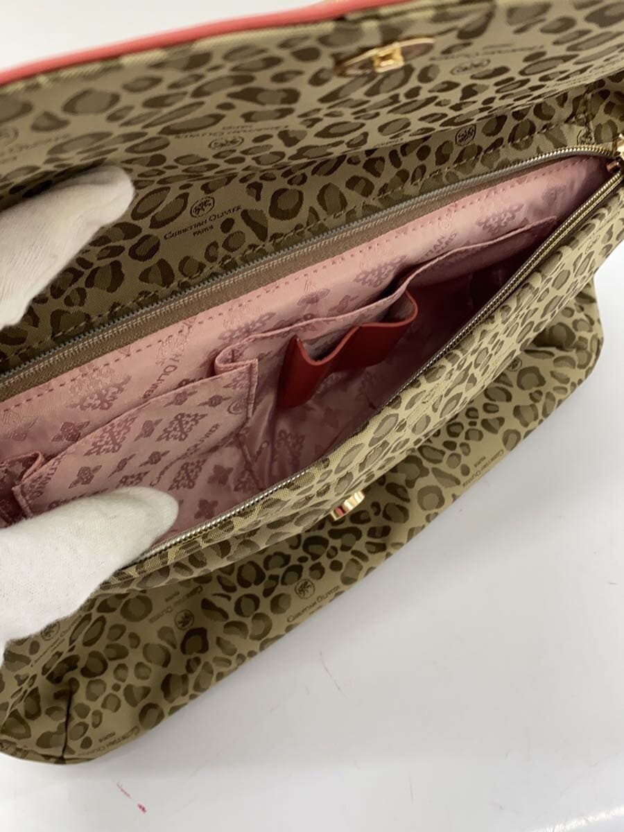 CHRISTIAN OLIVIER Tote Bag Nylon BRW Leopard 7