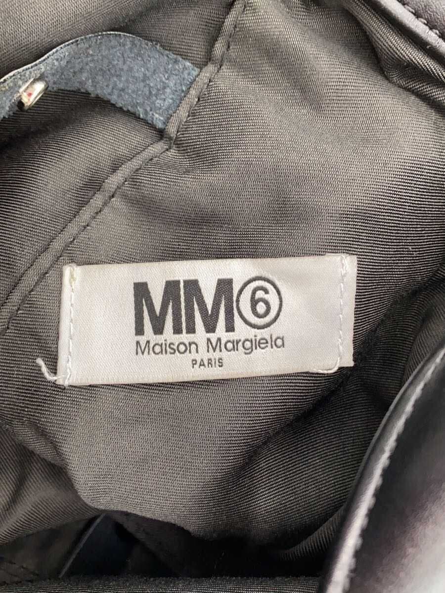 MM6 Handbag Leather Black Plain S54WD096 5