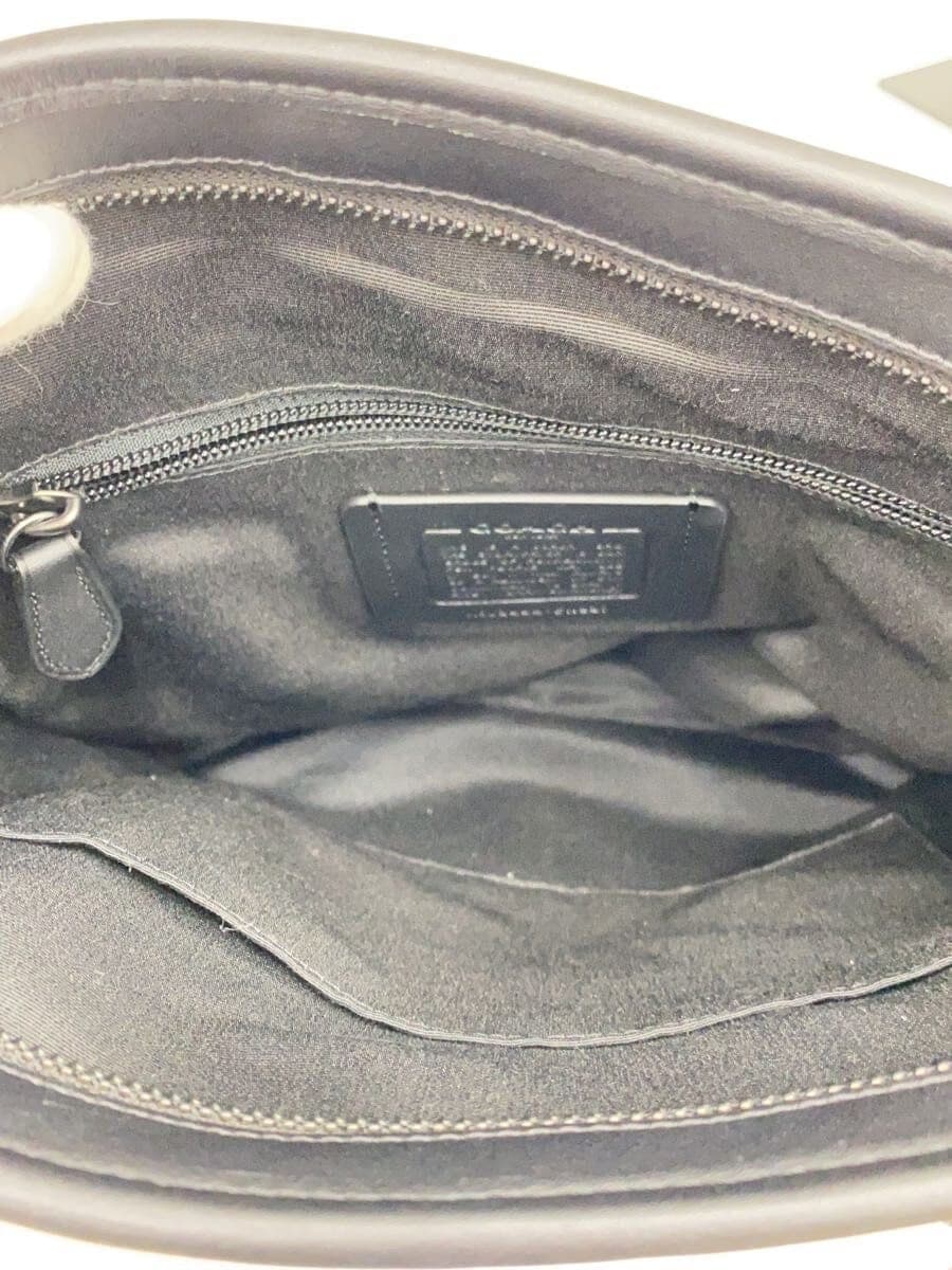 COACH Shoulder Bag Leather BLK All Over Pattern CW227 6