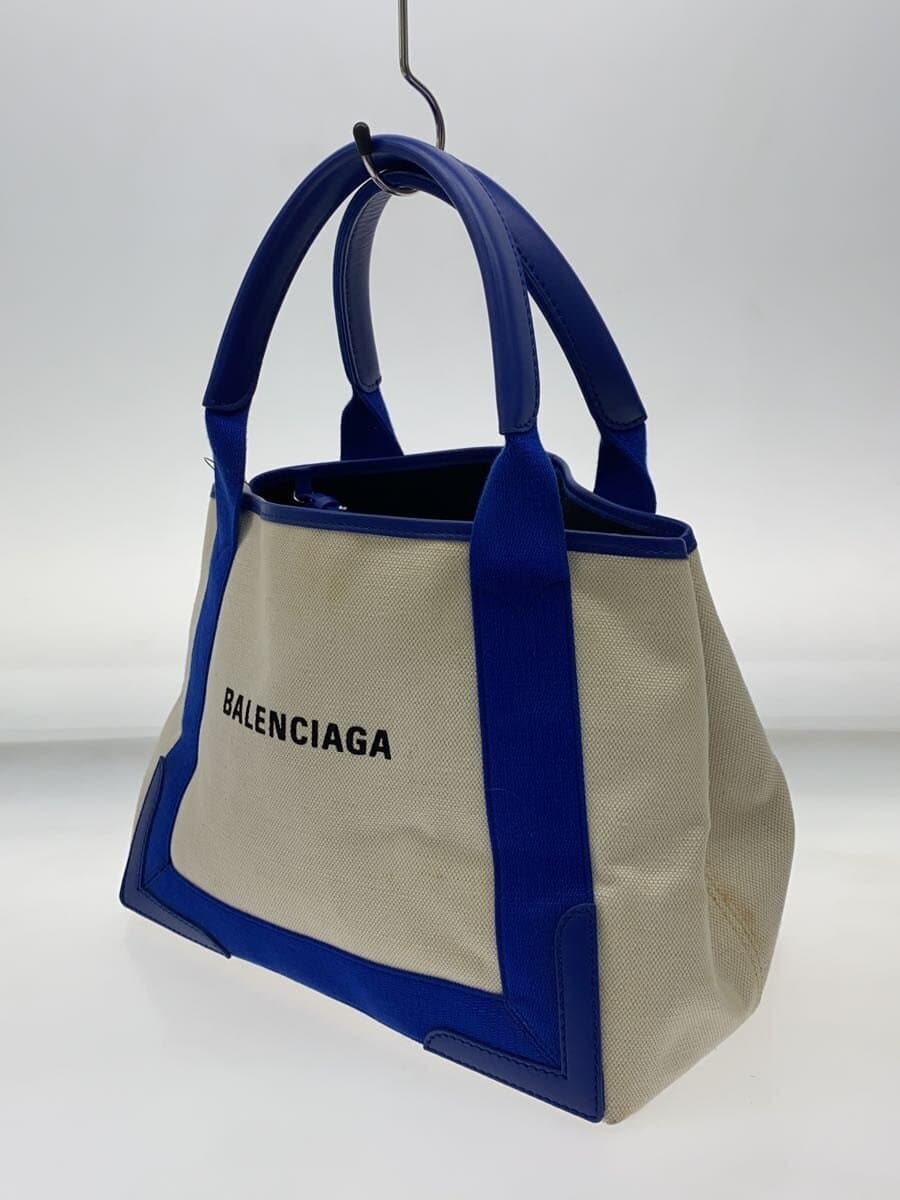 BALENCIAGA Tote Bag Canvas WHT 339933 2