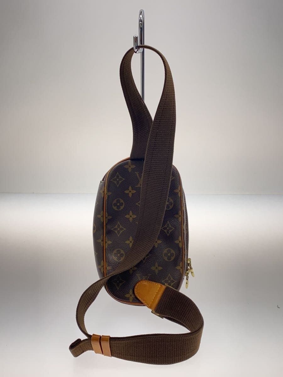 LOUIS VUITTON Pochette Ganjou _Monogram Canvas PVC BRW All Over Pattern 3