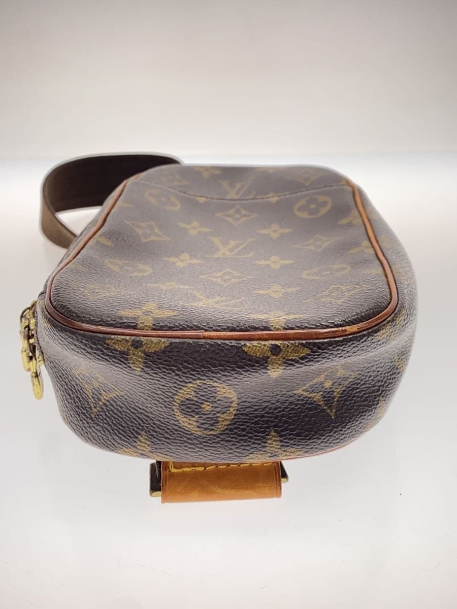 LOUIS VUITTON Pochette Ganjou _Monogram Canvas PVC BRW All Over Pattern 4