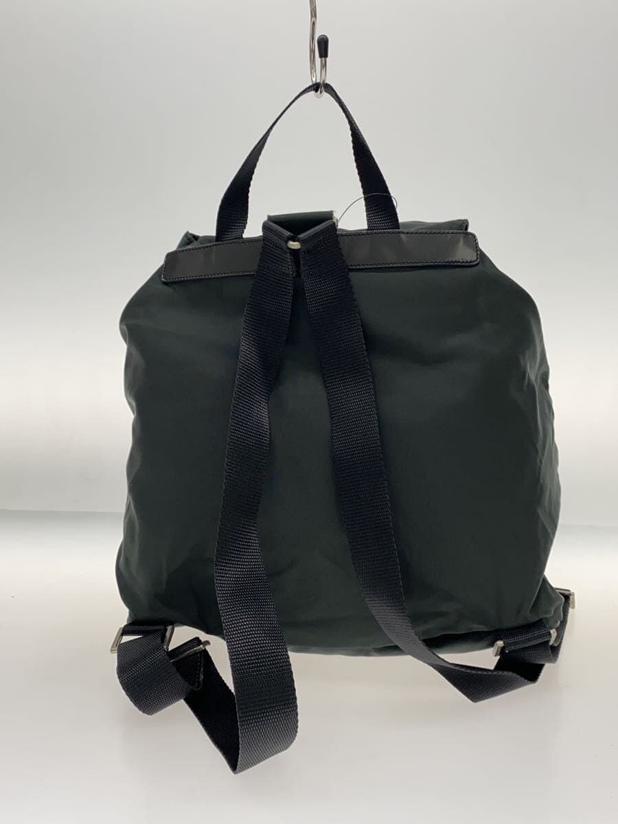 PRADA Backpack Nylon GRY Solid 3