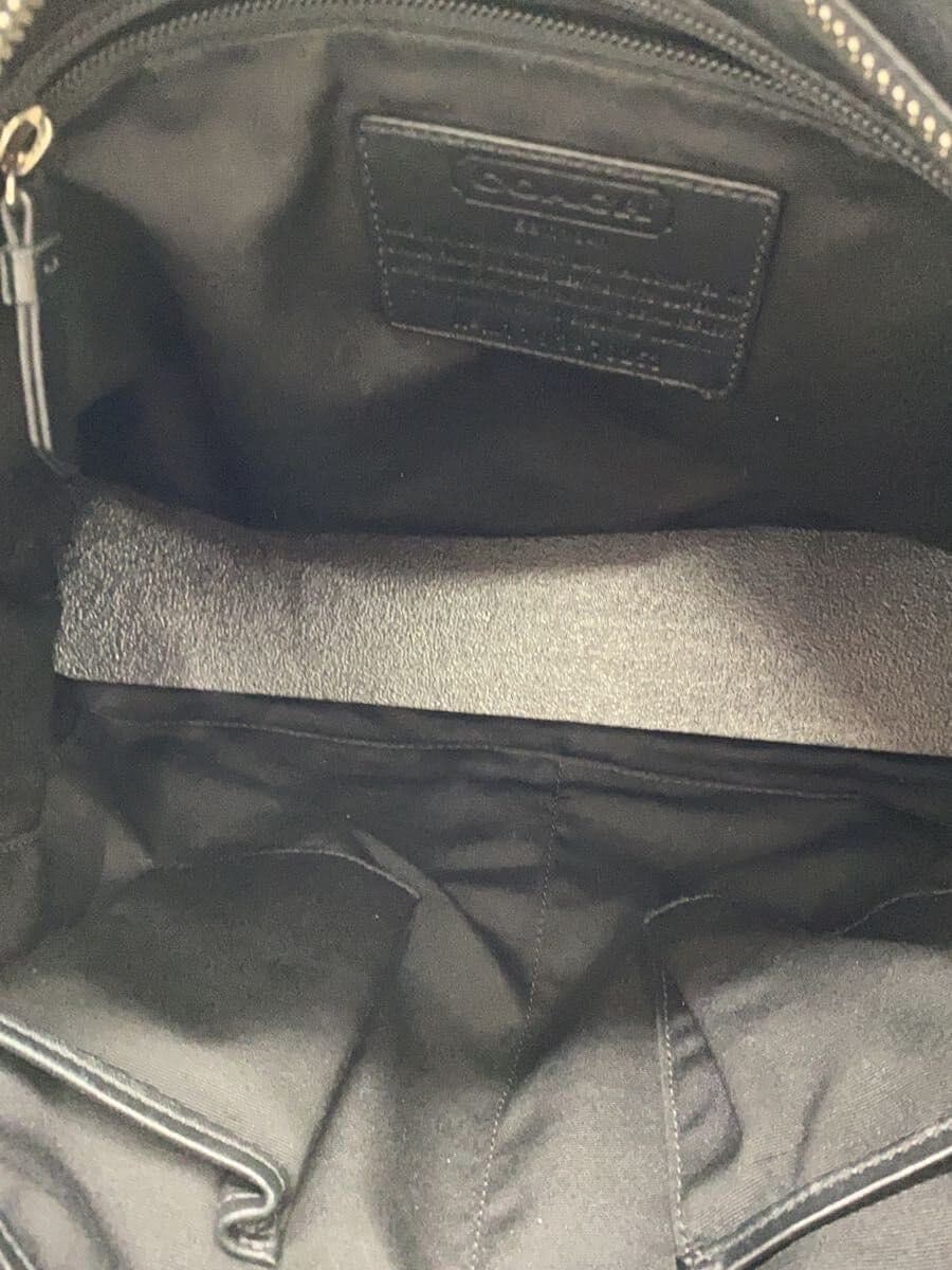 COACH Shoulder Bag Leather BLK All Over Pattern M1193-70253 2-Way 6