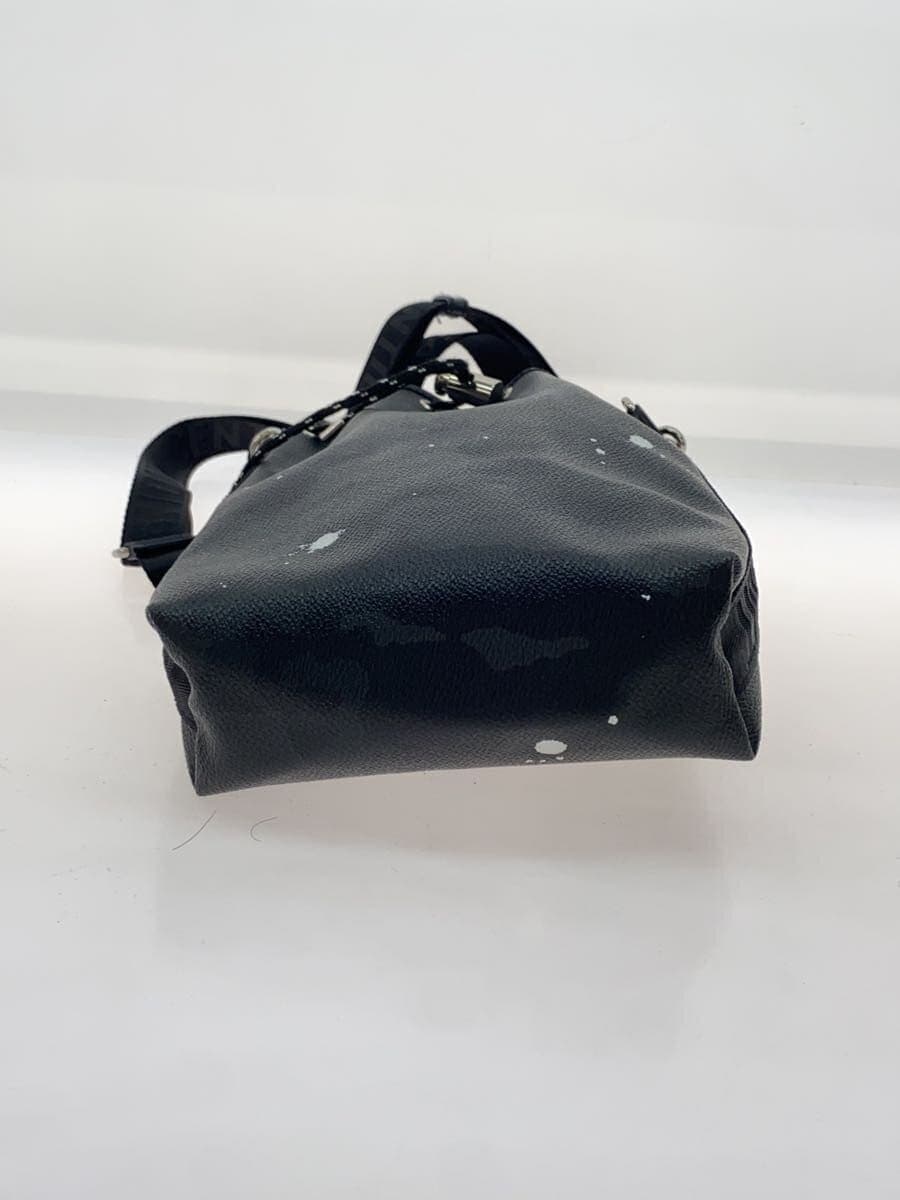 Gentil Bandit drawstring bag shoulder bag leather BLK 2WAY 4