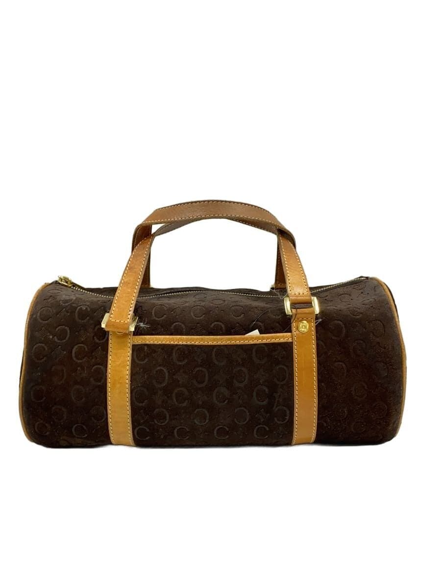 CELINE Handbag Suede BRW All Over Pattern