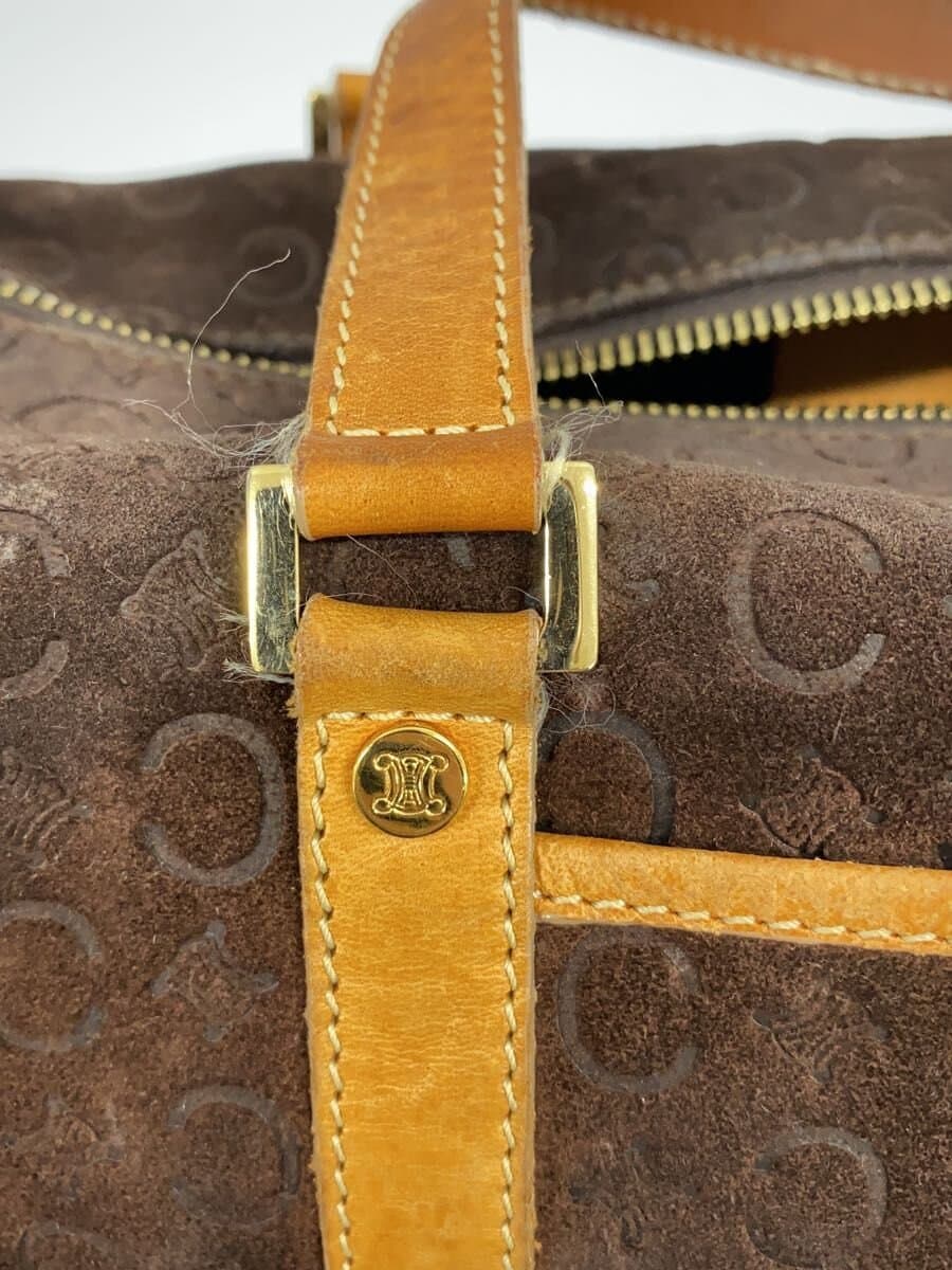 CELINE Handbag Suede BRW All Over Pattern 8