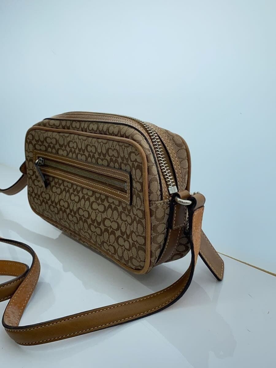 COACH Shoulder Bag BRW All Over Pattern 2