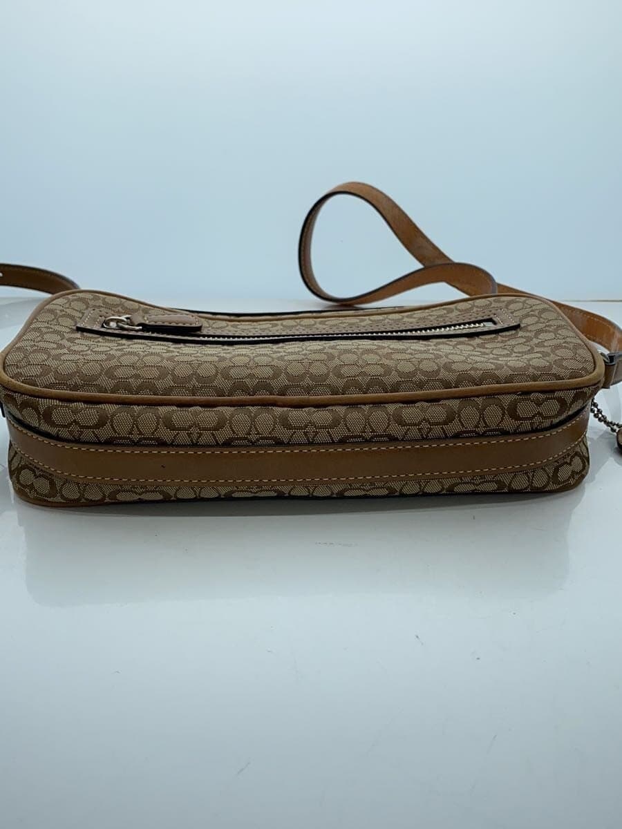COACH Shoulder Bag BRW All Over Pattern 4