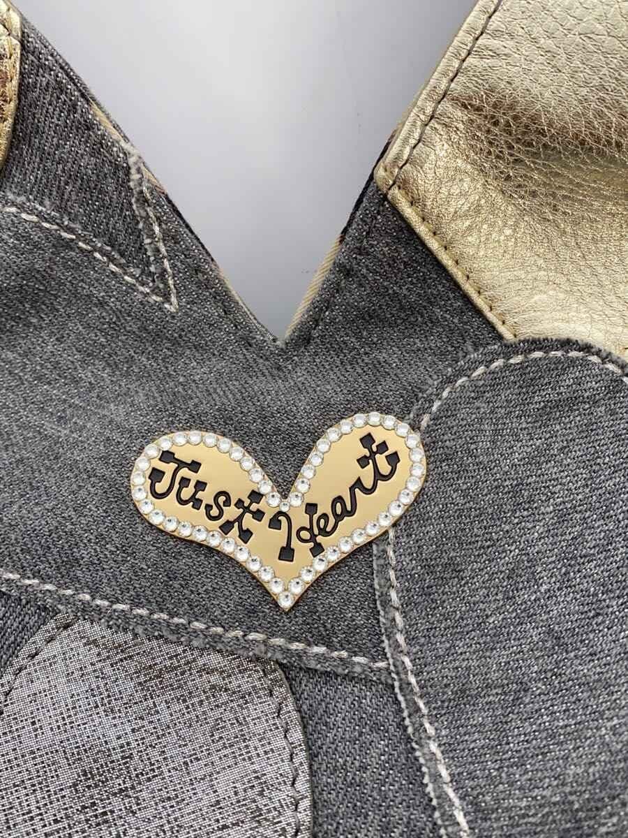 Think Bee!Handbag GRY Heart Pattern 5