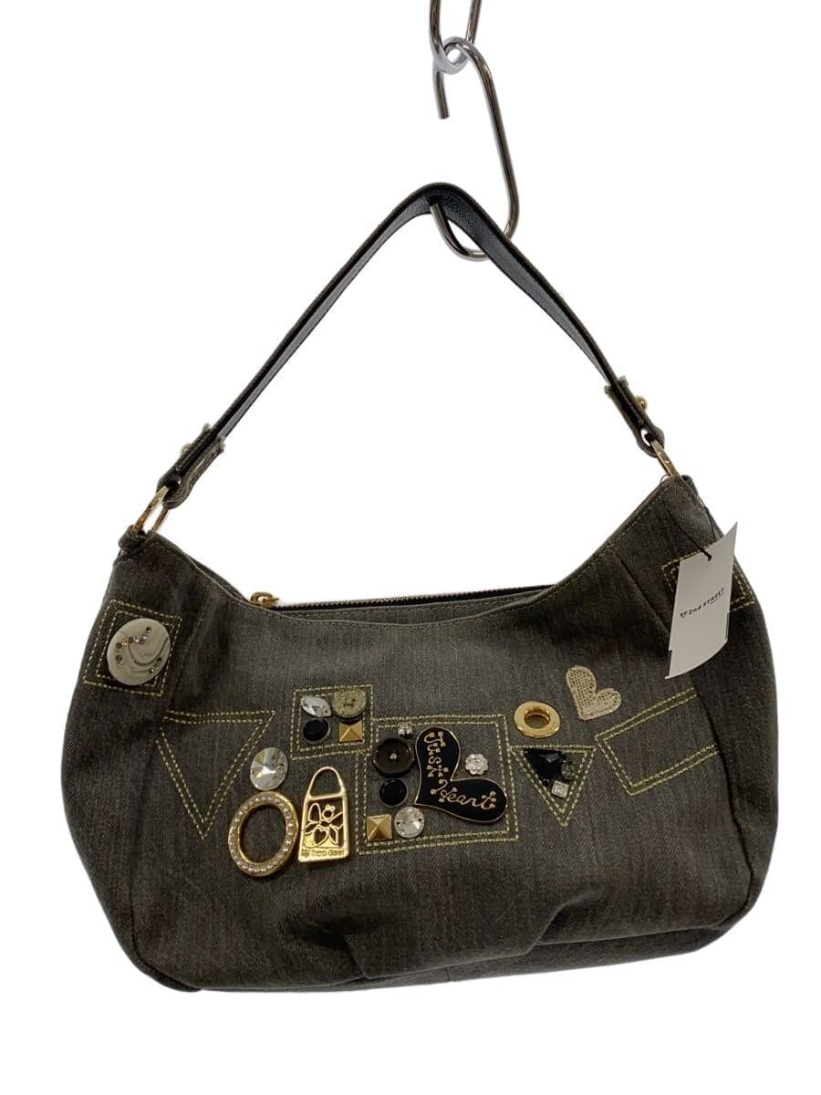 Think Bee!Handbag Denim GRY Iconic Charm