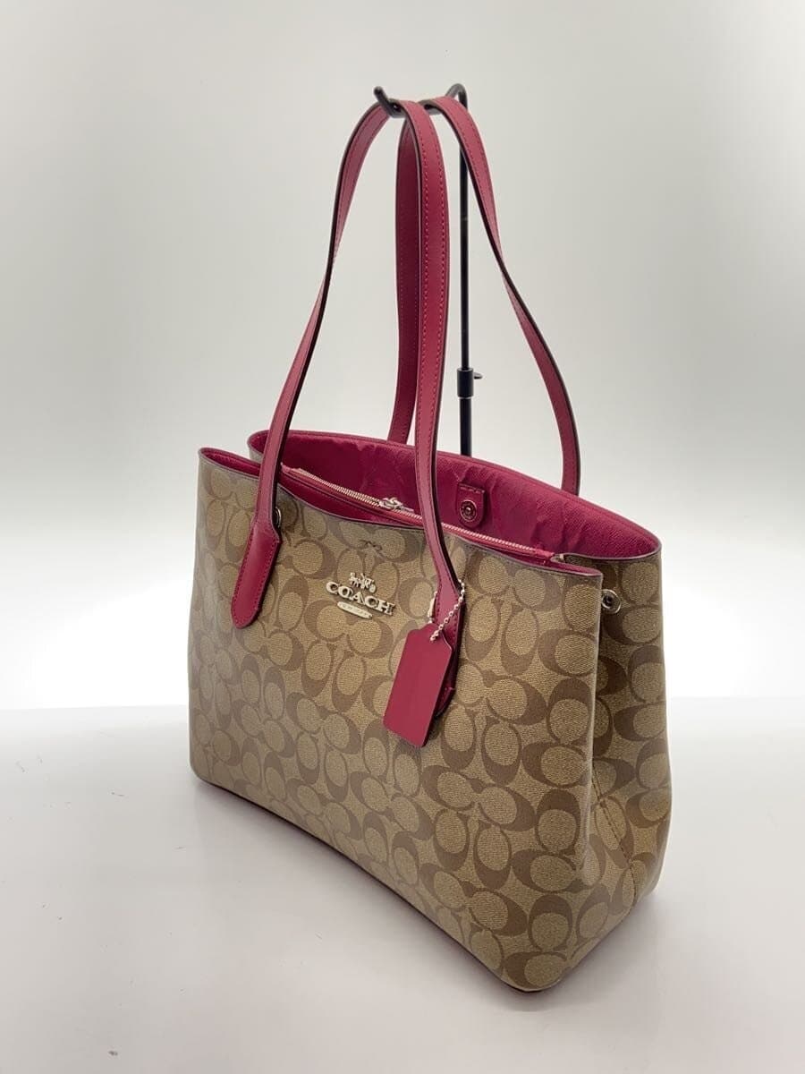 COACH Signature Abbey New Carryall PVC BEG All Over Pattern F48735 2