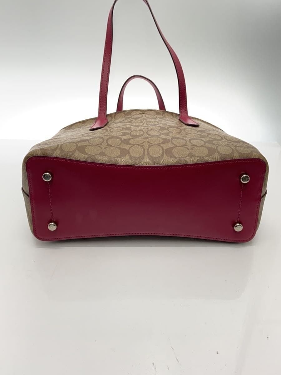 COACH Signature Abbey New Carryall PVC BEG All Over Pattern F48735 4