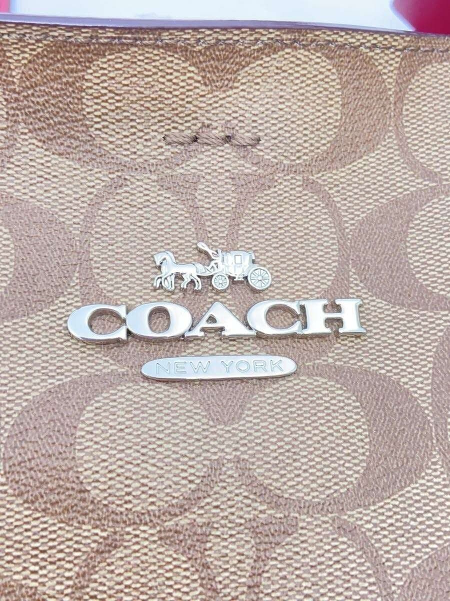 COACH Signature Abbey New Carryall PVC BEG All Over Pattern F48735 5