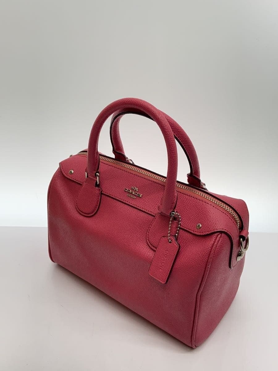 COACH Mini Bennett Satchel 2-Way Pink F57521 Stain With Wear 2