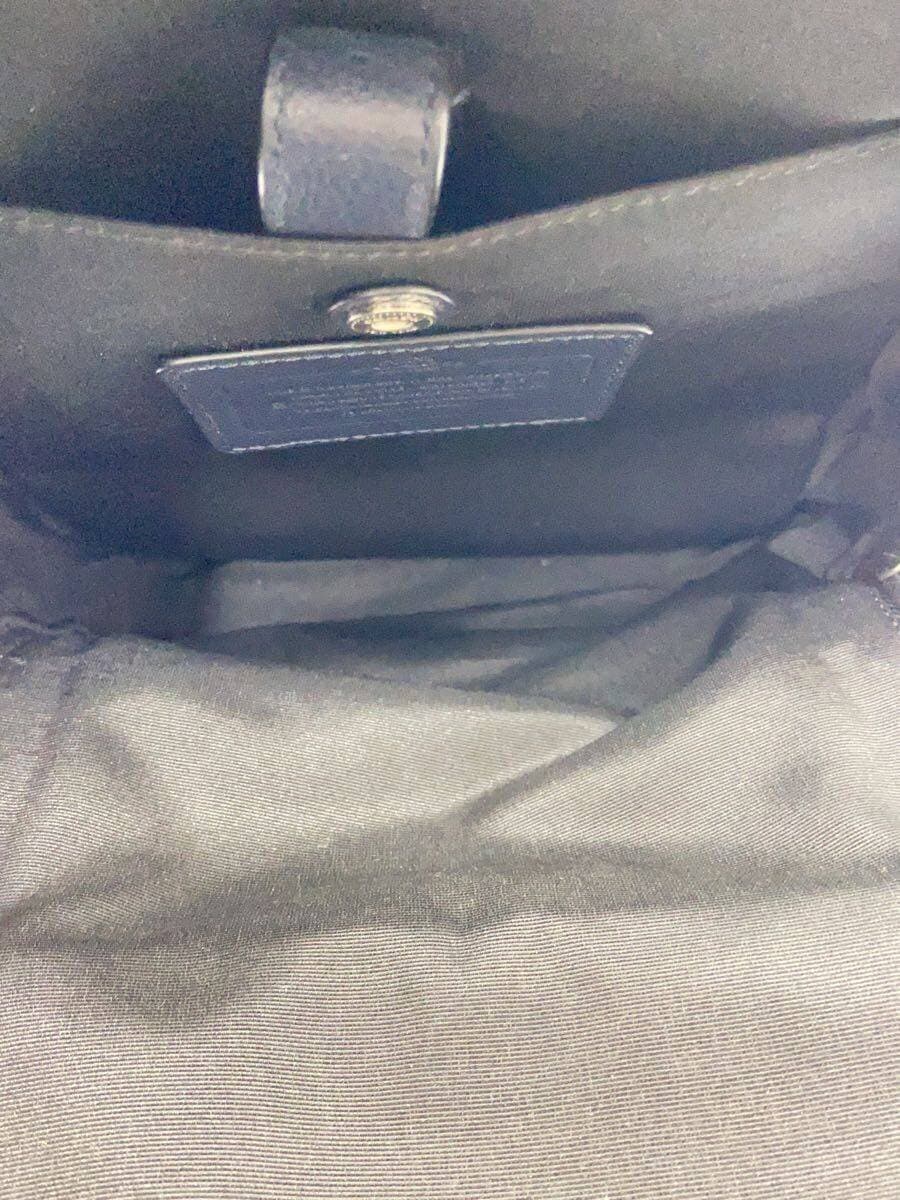 COACH Charles Leather One Shoulder Bag Navy F54770 Corner Scuff With Wear 6