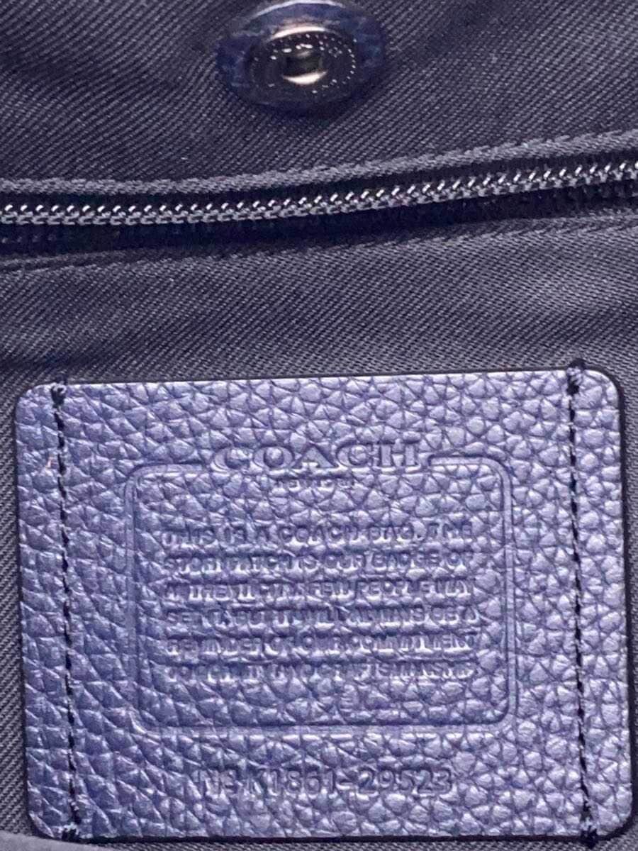 COACHBLEECKER Leather Backpack Navy 29523 5