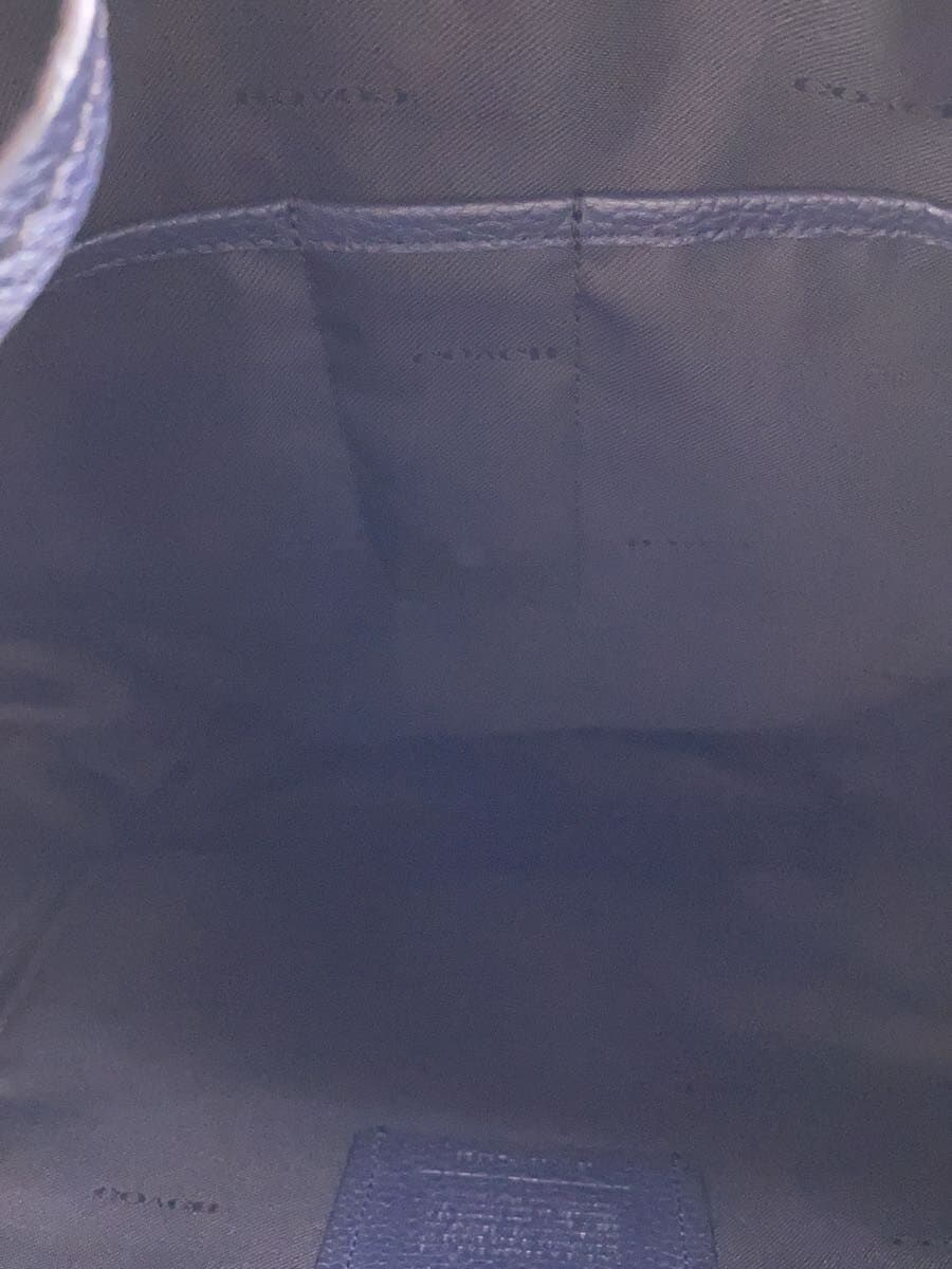 COACHBLEECKER Leather Backpack Navy 29523 6