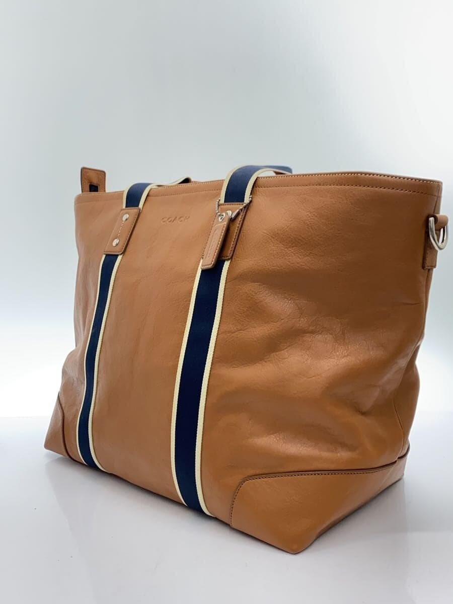 COACH Heritage Weekend Tote Bag 2-Way Brown F71169 2