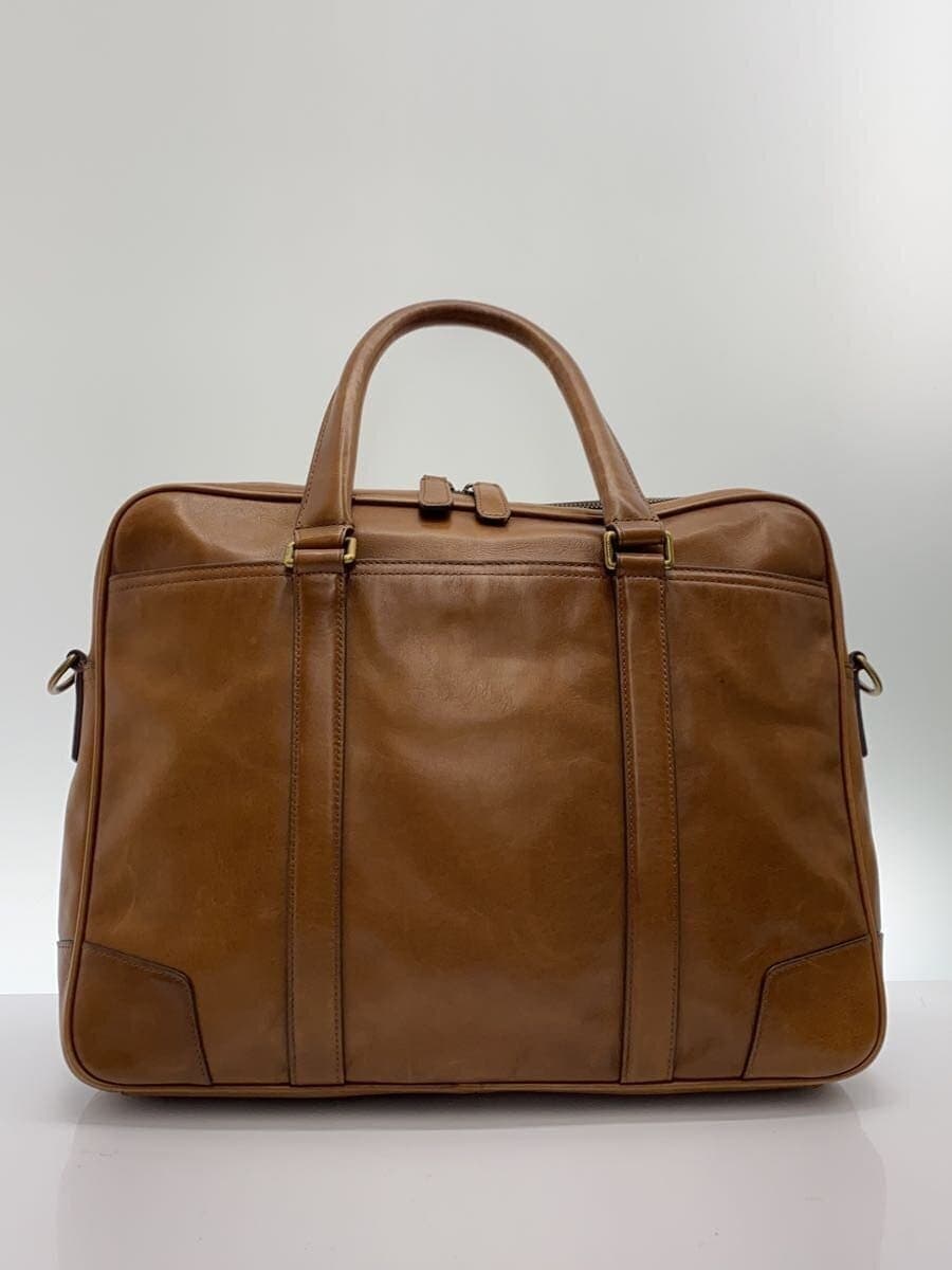 COACH Bleecker Slim Briefcase 2-Way Brown 70901 Corner Scuff With Wear 3