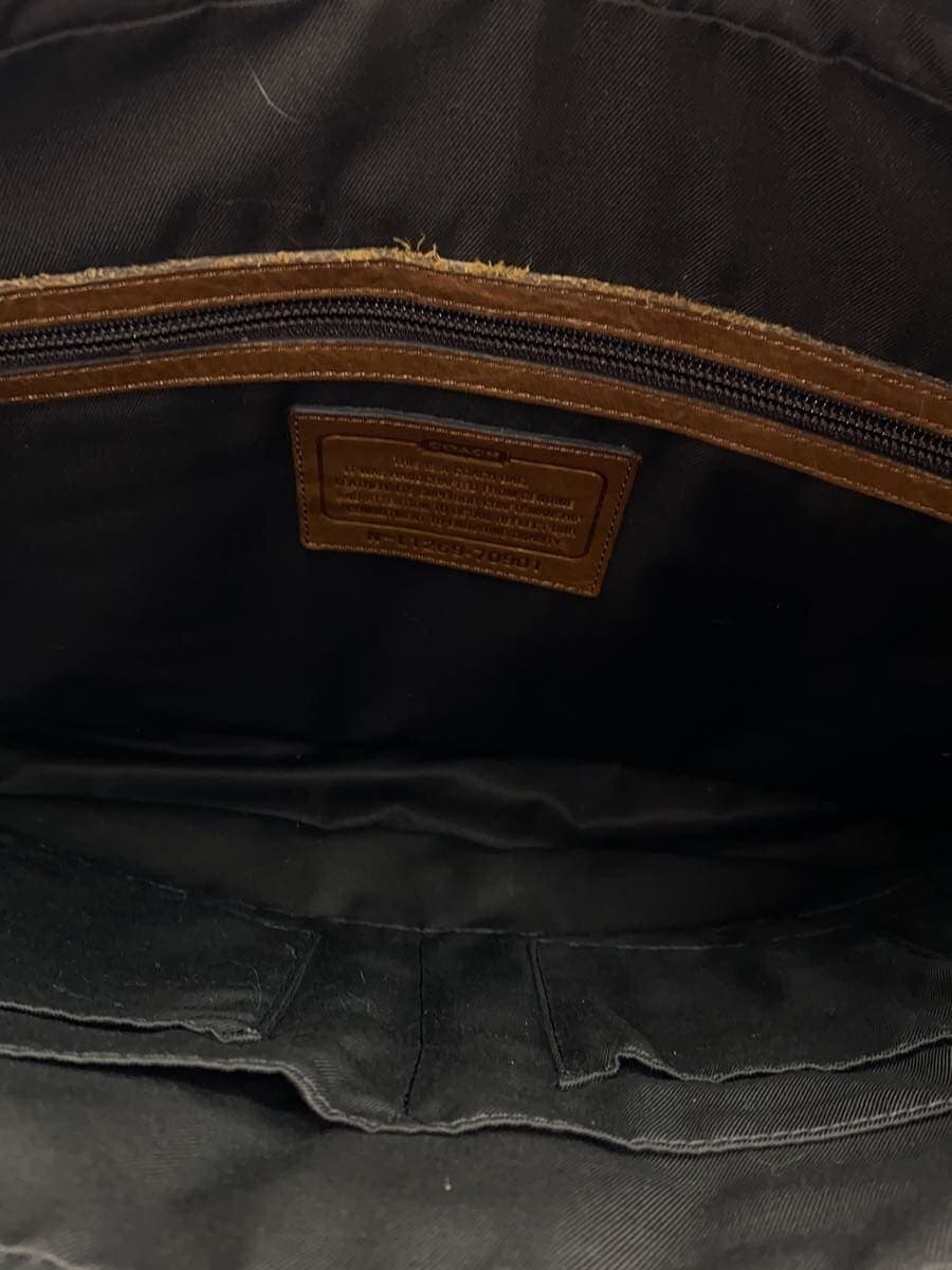 COACH Bleecker Slim Briefcase 2-Way Brown 70901 Corner Scuff With Wear 6