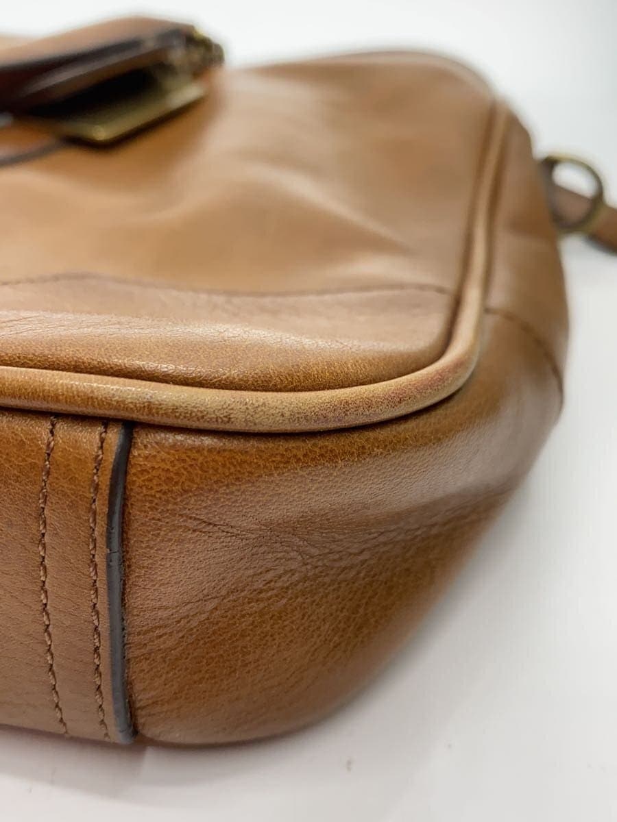 COACH Bleecker Slim Briefcase 2-Way Brown 70901 Corner Scuff With Wear 7