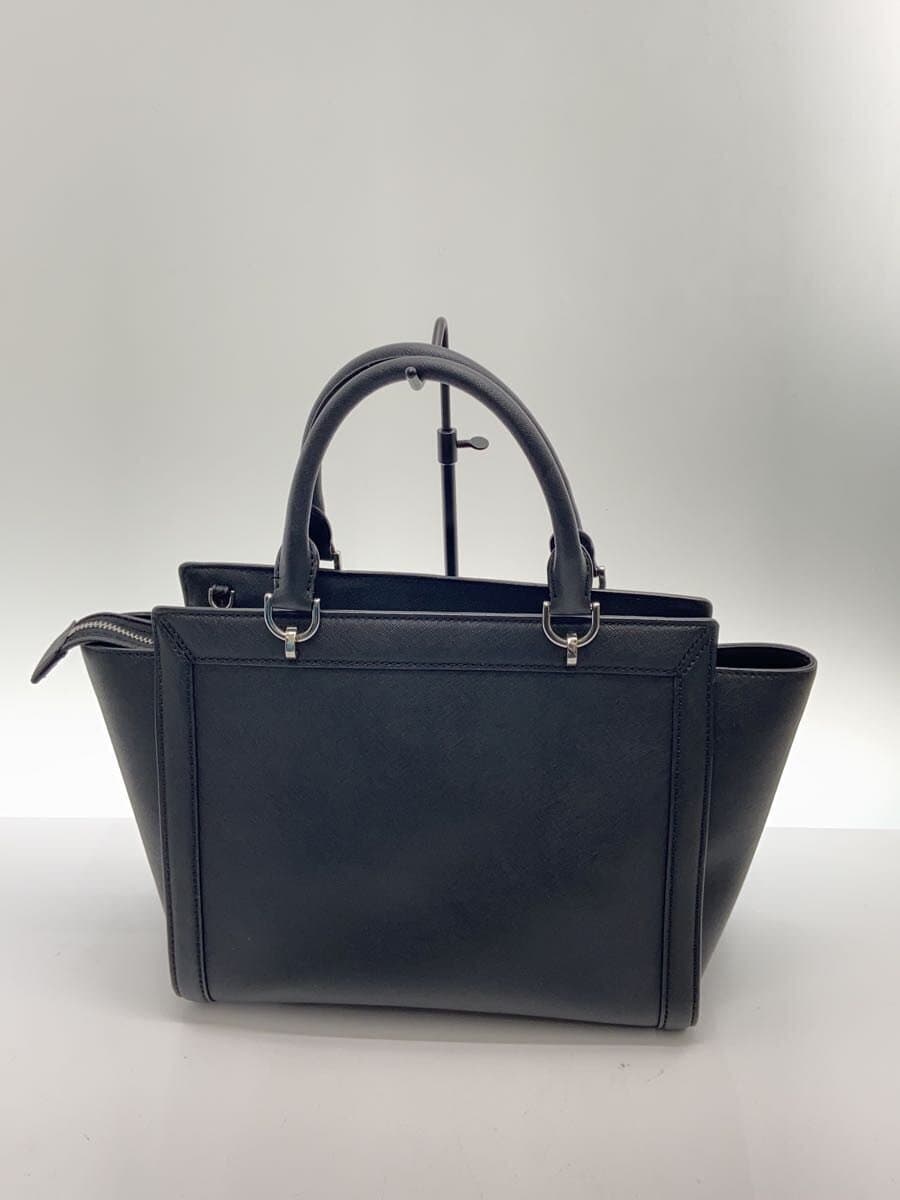 MICHAEL KORS Tina Satchel Handbag 2-Way Black 35H7ST4M3L 3