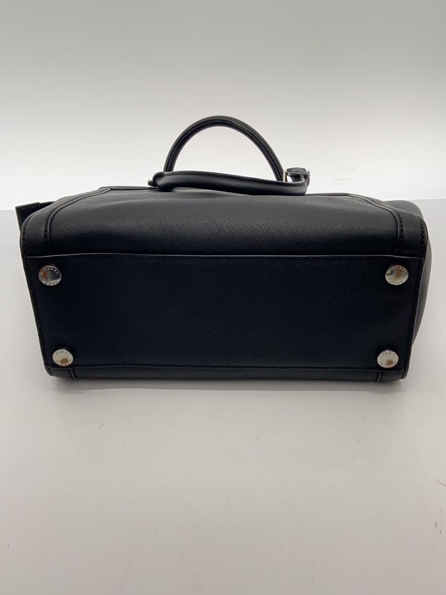 MICHAEL KORS Tina Satchel Handbag 2-Way Black 35H7ST4M3L 4