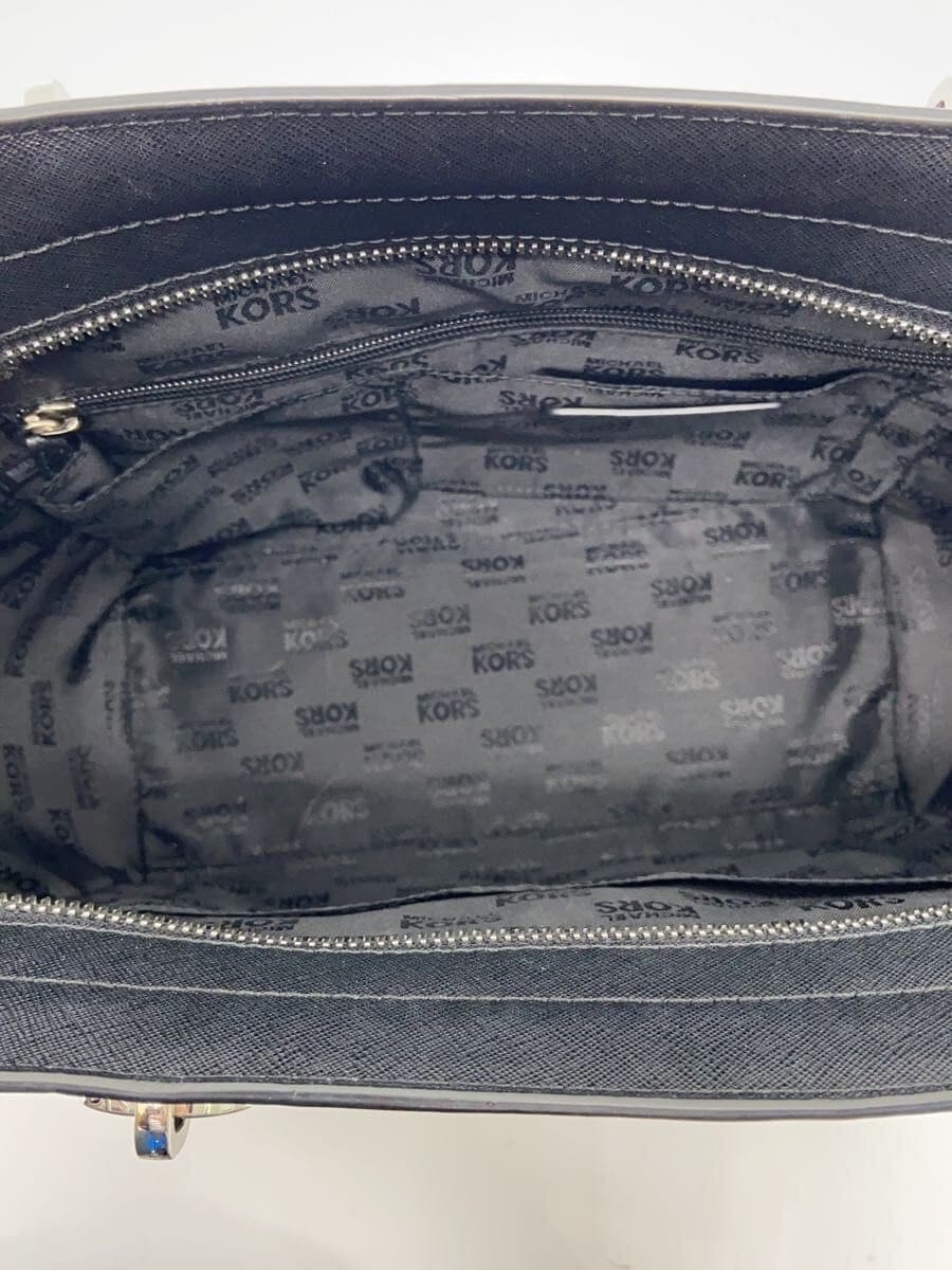 MICHAEL KORS Tina Satchel Handbag 2-Way Black 35H7ST4M3L 6