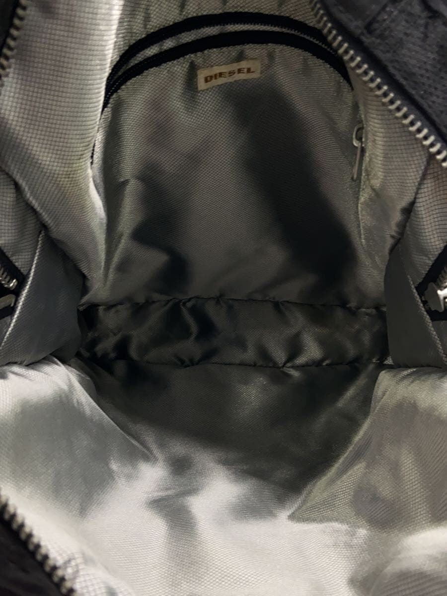 Diesel Fashion Metal Logo Nylon Shoulder Bag Black Used condition 6