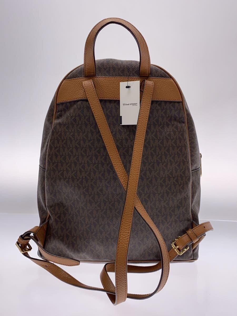 MICHAEL KORS Backpack PVC BRW All Over Pattern 35F8GAYB7B 3