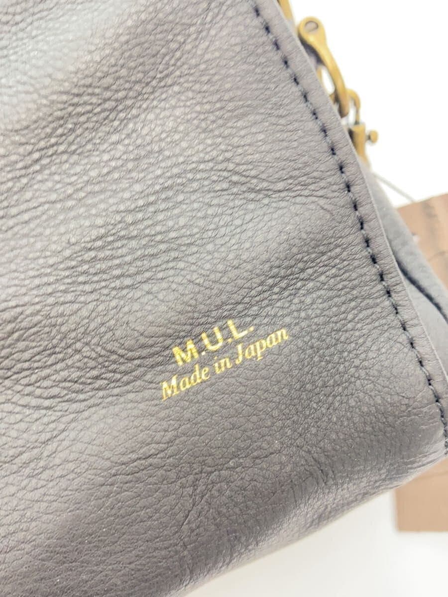 M.U.L. Shoulder Bag Cowhide BLK MUL040 5