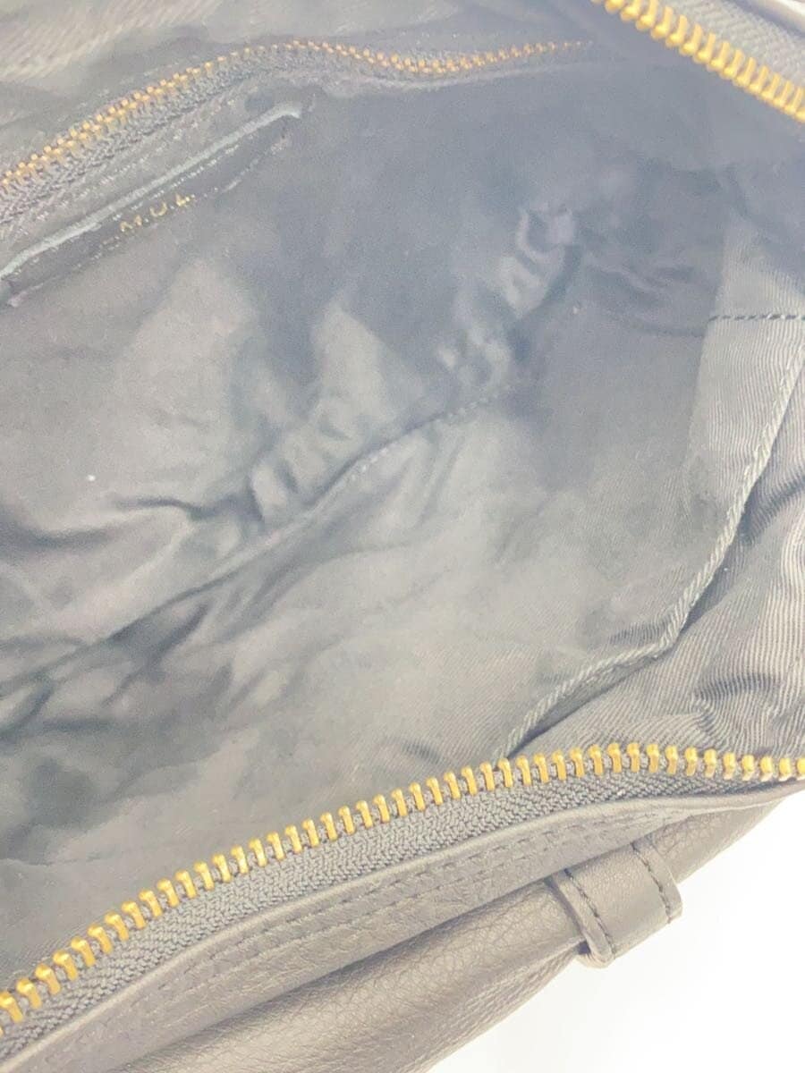 M.U.L. Shoulder Bag Cowhide BLK MUL040 7