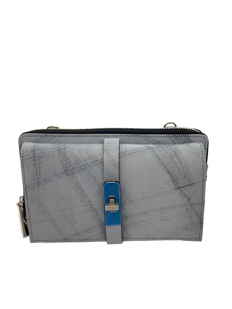 M.U.L. Shoulder Bag Cowhide BLU MUL008
