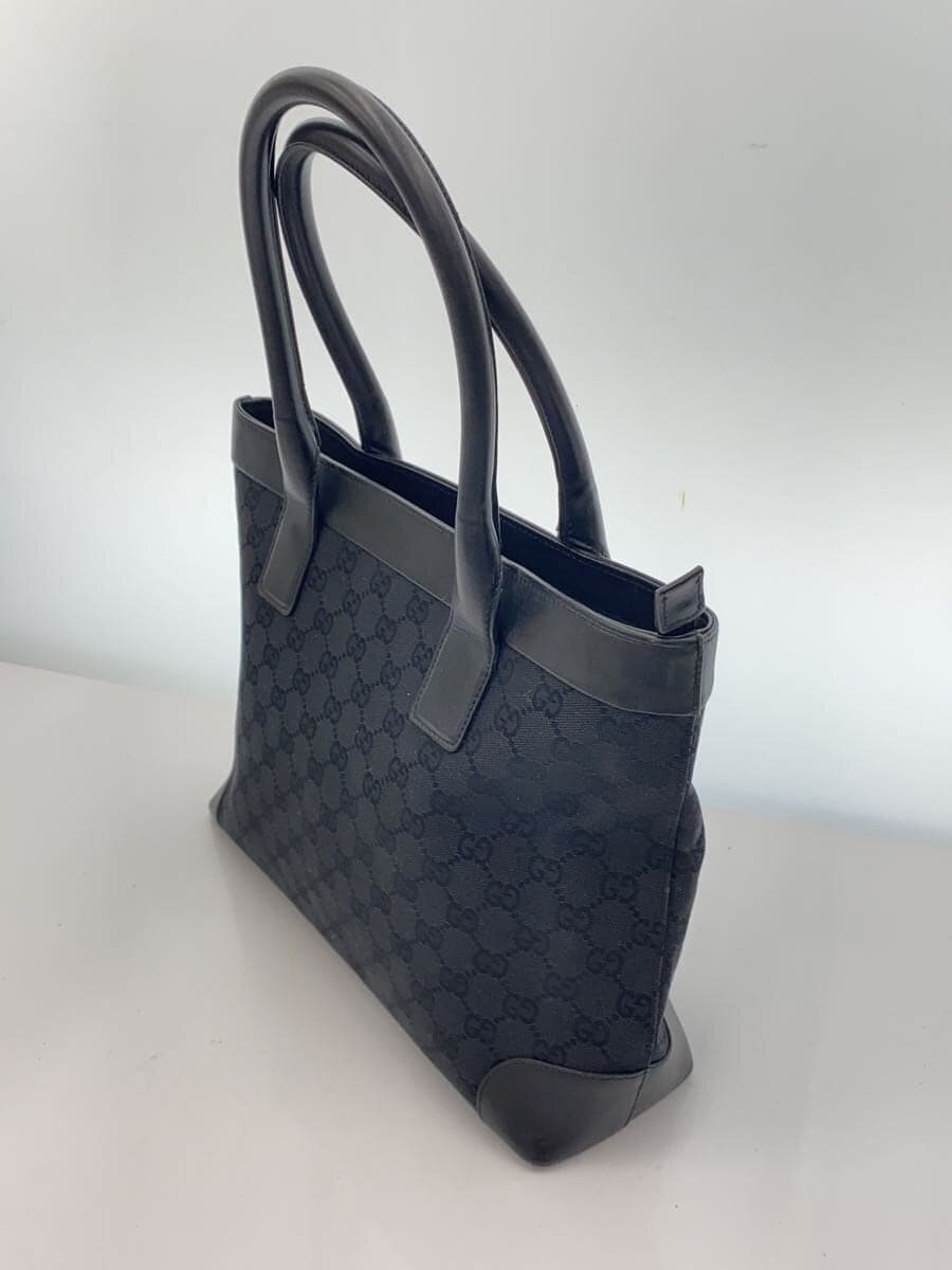 GUCCI Tote Bag GG Canvas 33890 BLK All Over Pattern 2