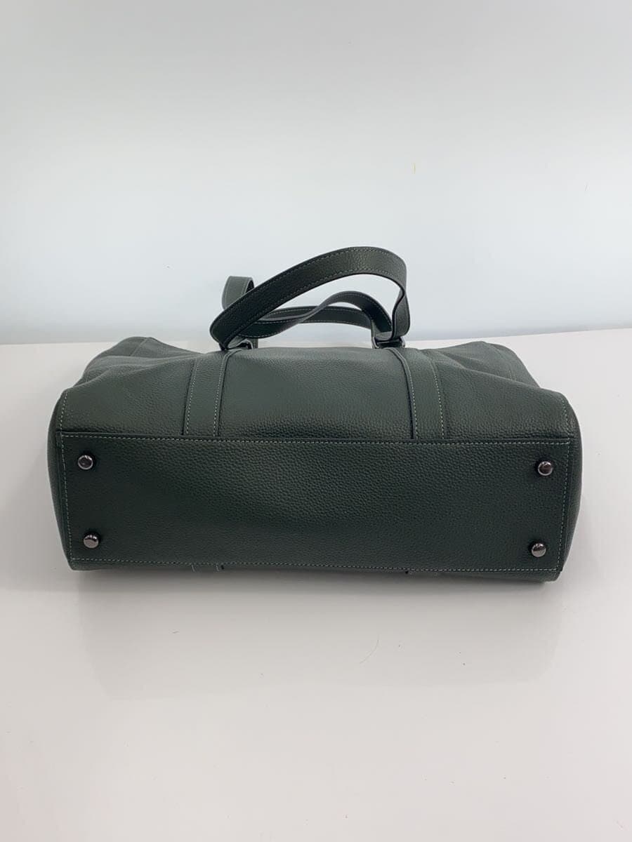 COACH Tote Bag Hudson Double Handle Tote Leather GRN Solid C8157 4