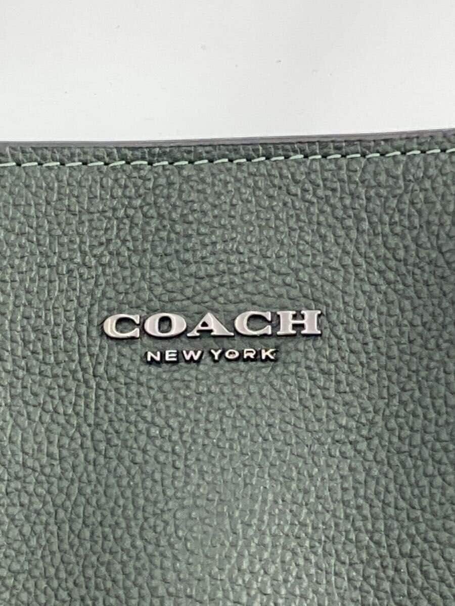 COACH Tote Bag Hudson Double Handle Tote Leather GRN Solid C8157 5