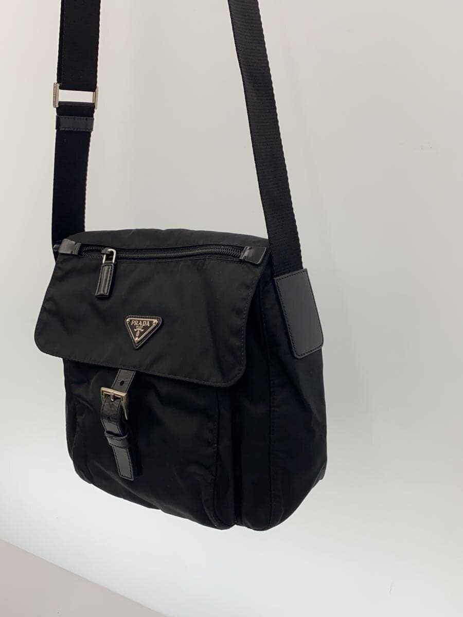 PRADA Shoulder Bag Nylon BLK 2